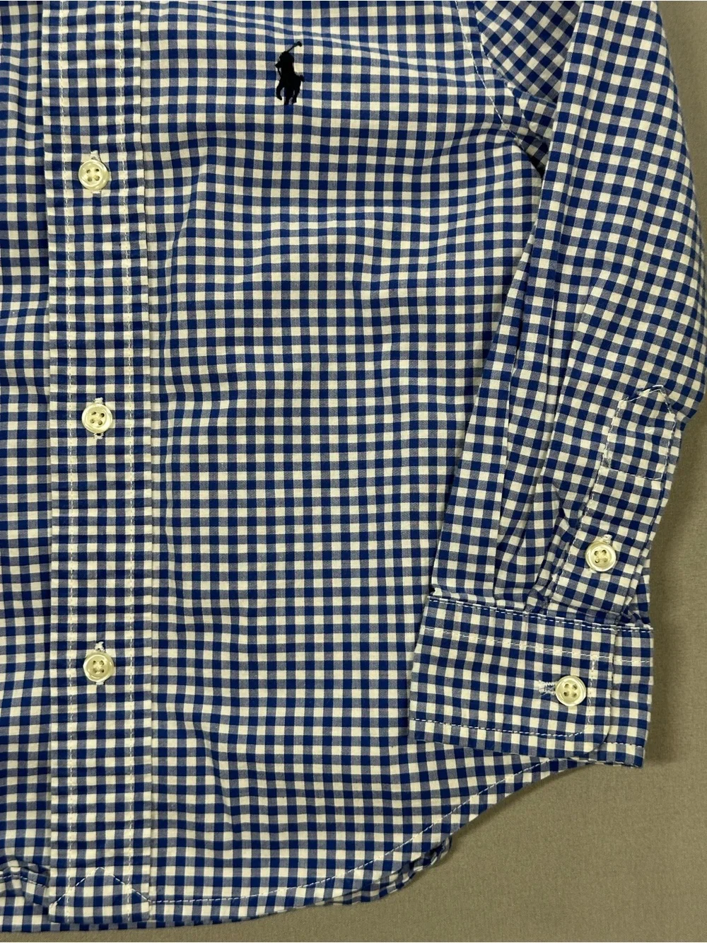 Polo Ralph Lauren Toddler Gingham Natural Stretch Button-Down Shirt - Boys 3/3T